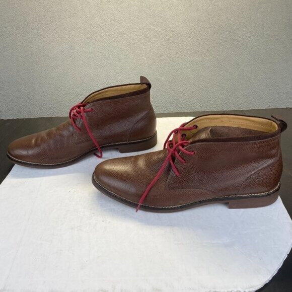 Cole Haan Mens Chukka Boots,Brown Leather,12M  C12818,Lace Up - Picture 1 of 14